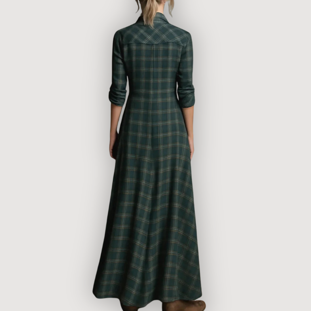 MAISIE – PLAID MAXI DRESS