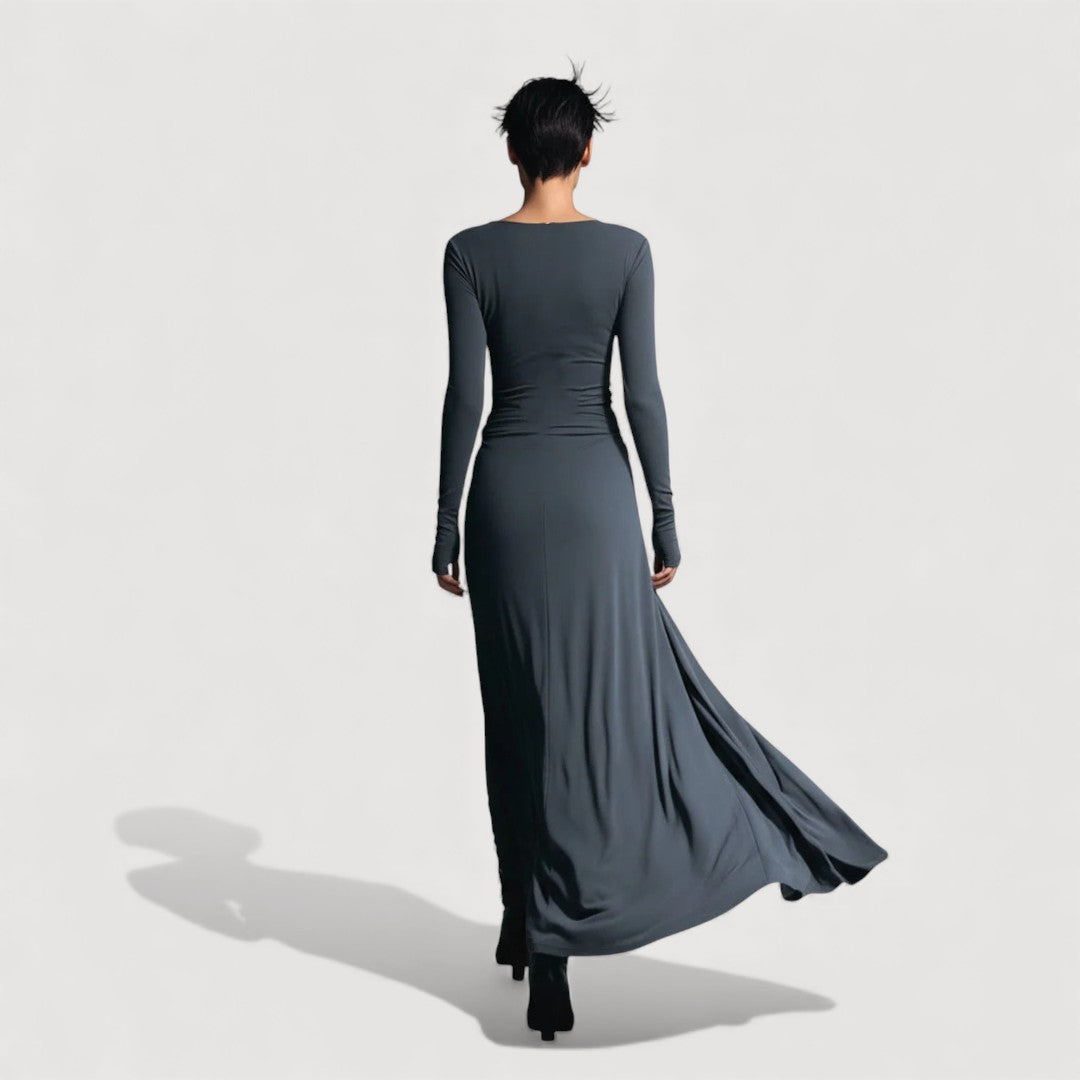 ELVIRA – DRAPED MAXI DRESS