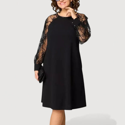 EVELYN – CLASSIC LACE SLEEVE DRESS