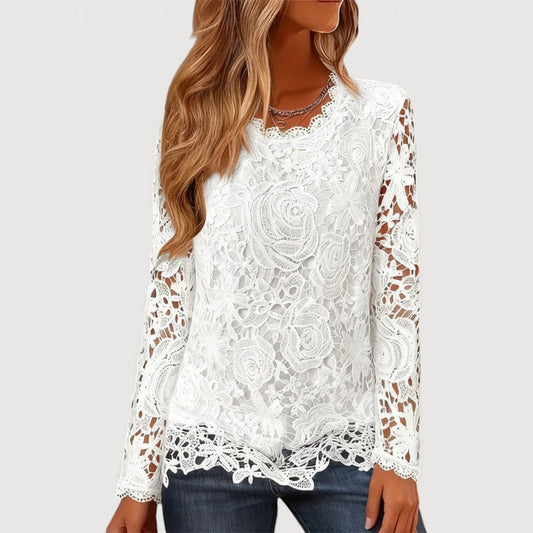 AMELISE – LACE DETAIL TOP