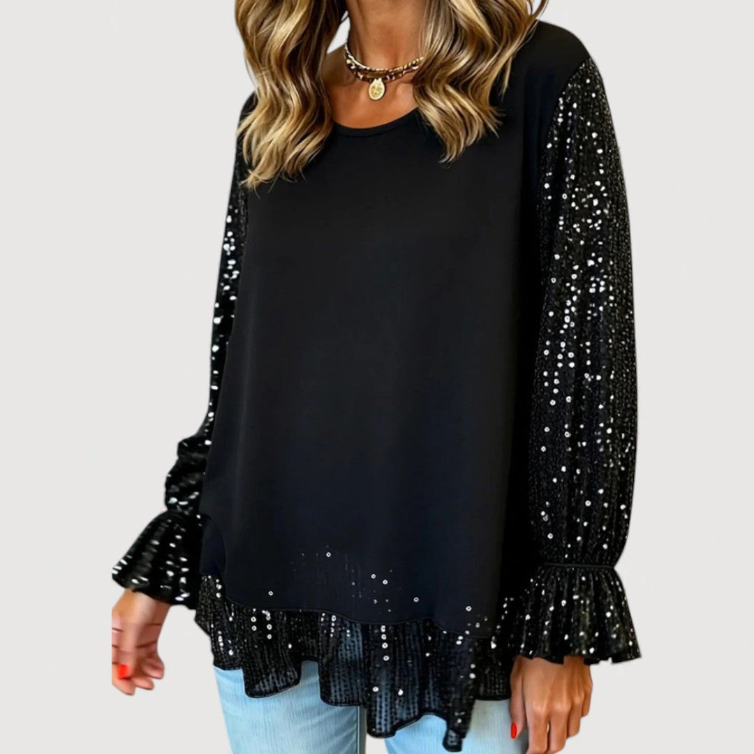 LUCINDA – ELEGANT SEQUIN BLOUSE