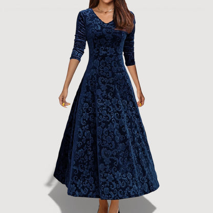 JILLIAN – ELEGANT VELVET DRESS