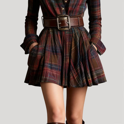 DARLENE – CLASSIC CHECK DRESS