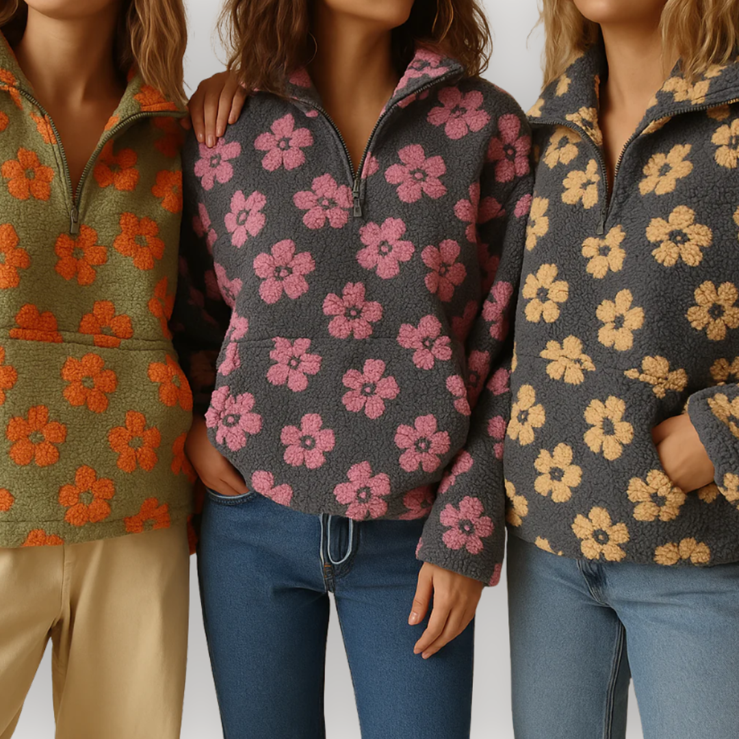 MYLENE – COSY FLORAL PULLOVER