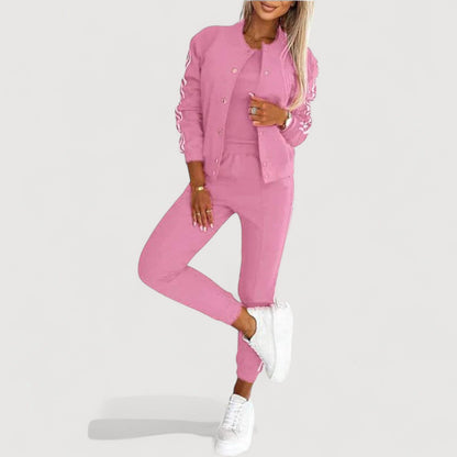 JANELLE – STRIPED LOUNGE SET